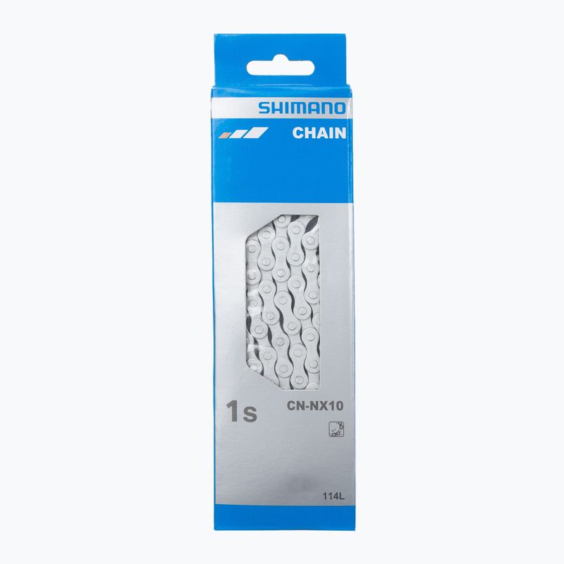 Shimano dviračių grandinė CN-NX10 1rz 114 grandžių sidabrinė ECNNX10C114I