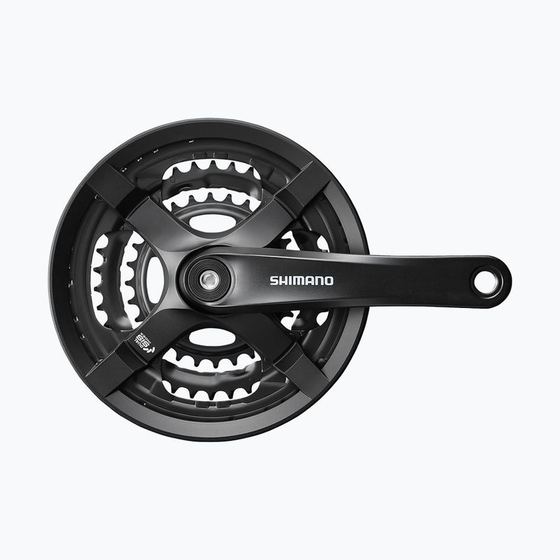 Shimano FC-TY501 kvadratinis mechanizmas 8/7/6 pavarų 170 mm juodas