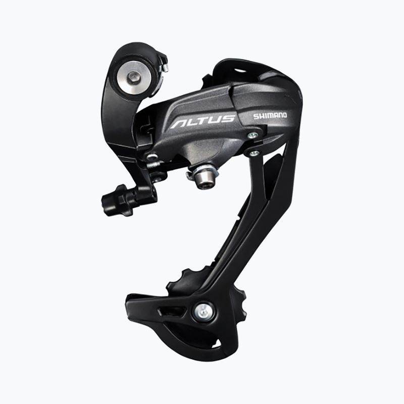Dviračio galinis pavarų perjungiklis Shimano RD-M370 SGS 9rz black