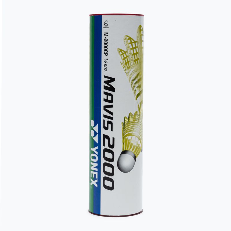 YONEX Mavis 2000 Y fast 6 vnt. badmintono raketės geltonos spalvos 2