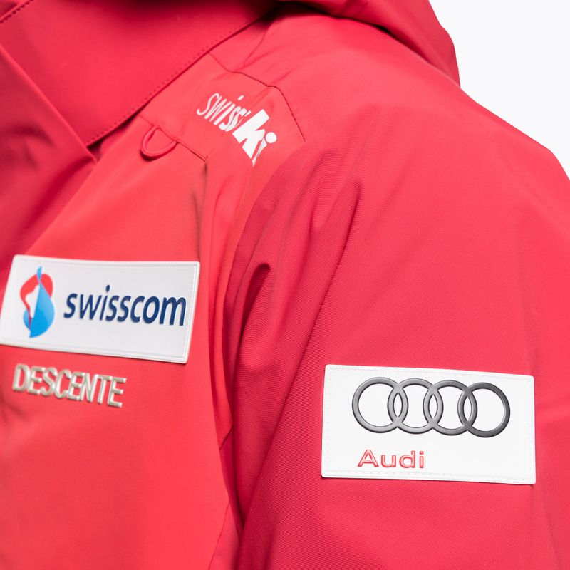 Vyriška slidinėjimo striukė Descente Swiss National Team Replica 86 red DWMUGK20 11