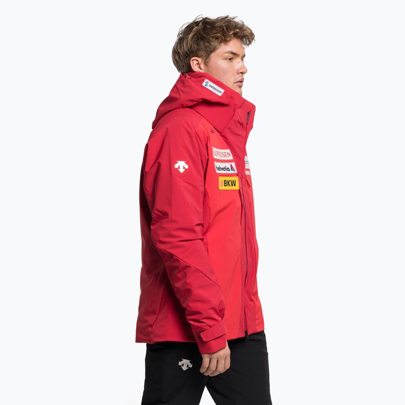 Vyriška slidinėjimo striukė Descente Swiss National Team Replica 86 red DWMUGK20 3