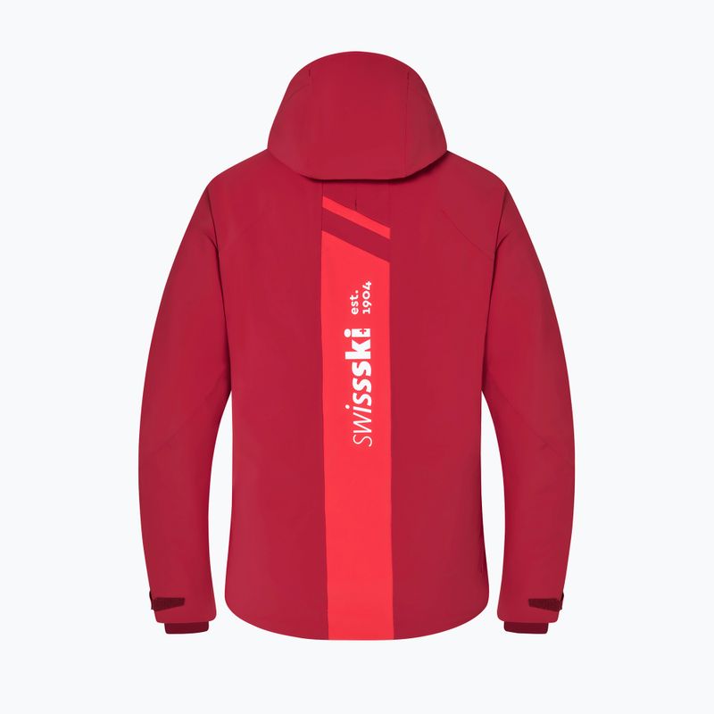Vyriška slidinėjimo striukė Descente Swiss National Team Replica 86 red DWMUGK20 20
