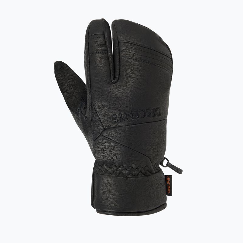 Vyriškos slidinėjimo pirštinės Descente 3 Finger Leather black 2