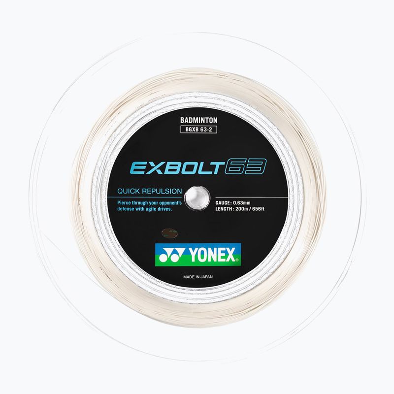 Stygos badmintono raketei YONEX Exbolt 63 Set 10 m white