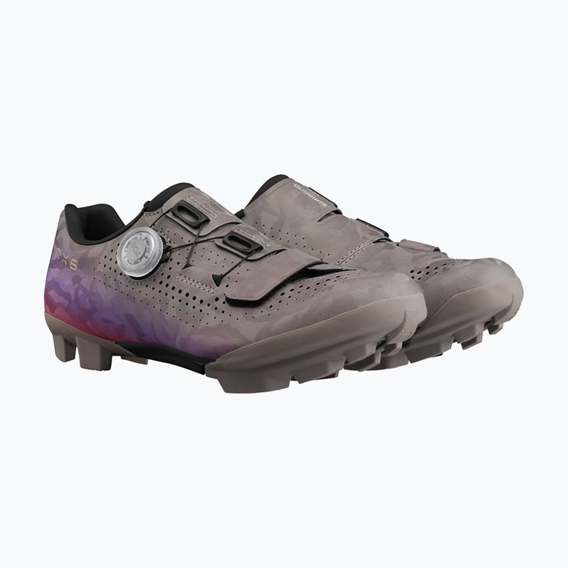 Moteriški gravel batai Shimano SH-RX600 gray/purple 3