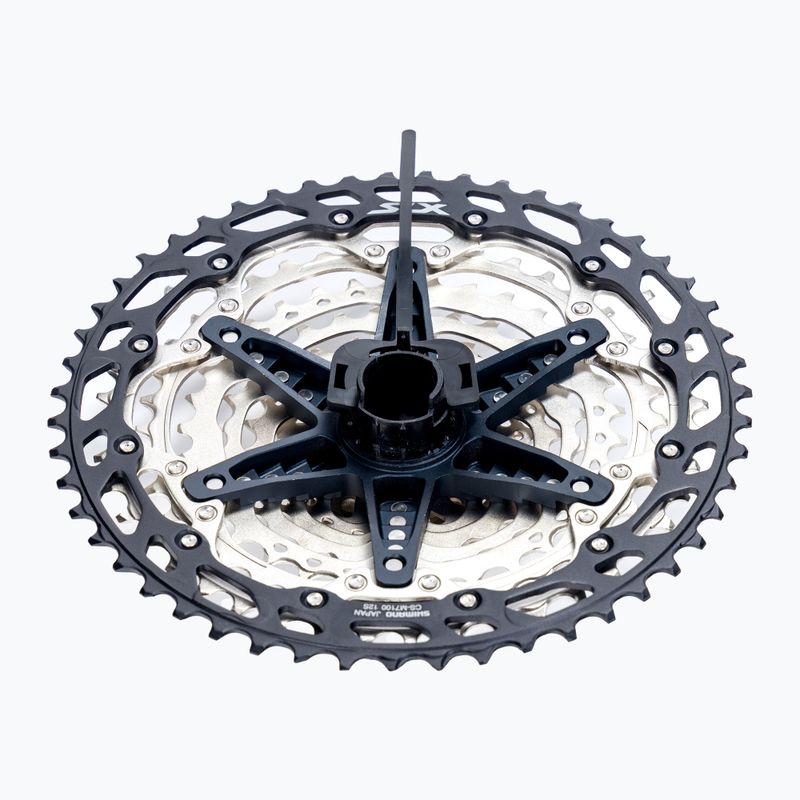 Shimano CS-M7100 12 eilių 10-51 sidabrinė dviračių kasetė ICMS7100051 2