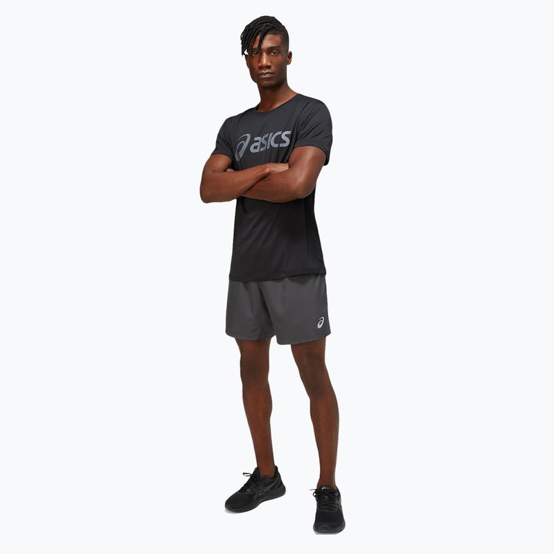 Vyriški bėgimo marškinėliai ASICS Core Top performance black/carrier grey 2