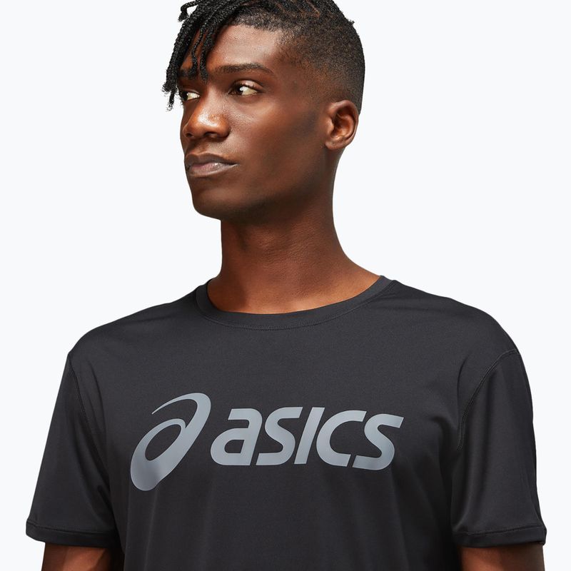Vyriški bėgimo marškinėliai ASICS Core Top performance black/carrier grey 4