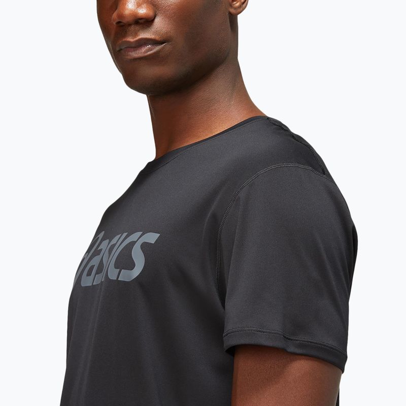 Vyriški bėgimo marškinėliai ASICS Core Top performance black/carrier grey 5