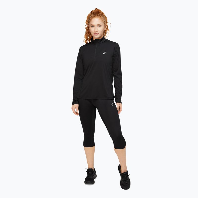 Moteriški bėgimo marškinėliai ilgomis rankovėmis ASICS Core 1/2 Zip Top performance black 2