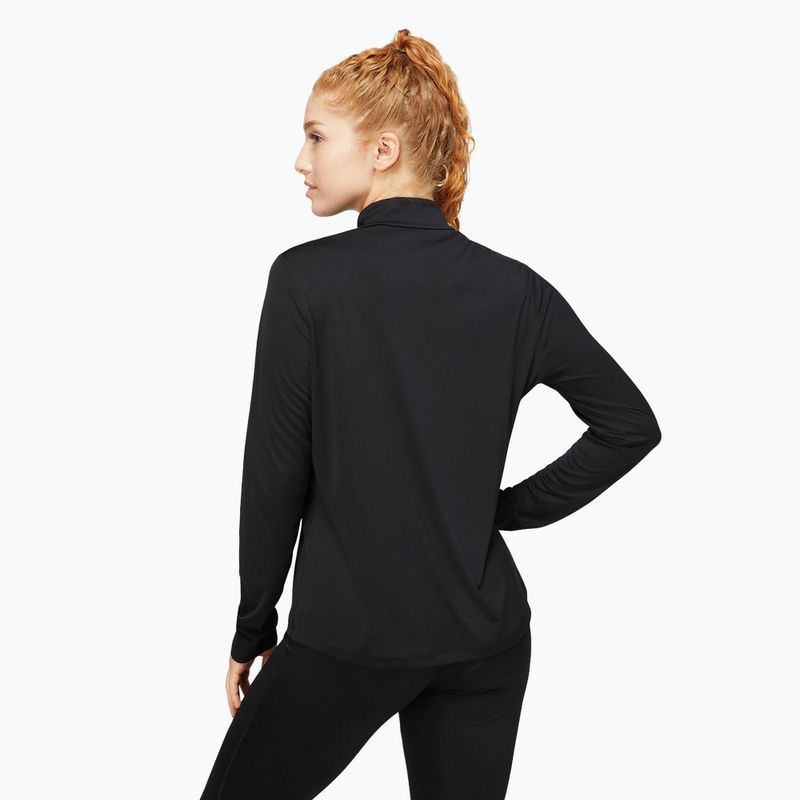 Moteriški bėgimo marškinėliai ilgomis rankovėmis ASICS Core 1/2 Zip Top performance black 3