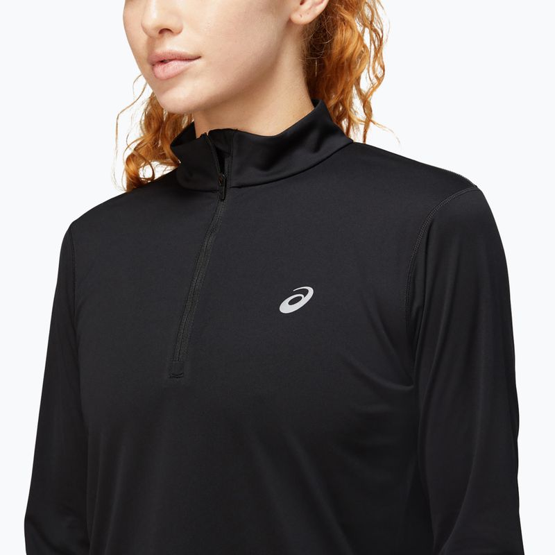 Moteriški bėgimo marškinėliai ilgomis rankovėmis ASICS Core 1/2 Zip Top performance black 5