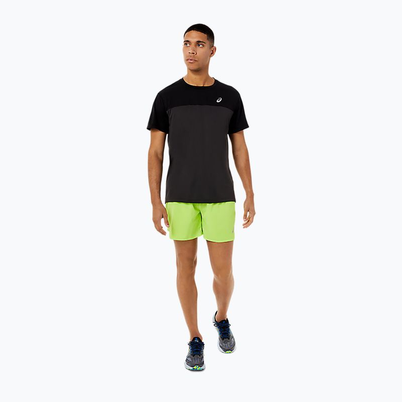 Vyriški bėgimo marškinėliai ASICS Race Top performance black/graphite grey 3