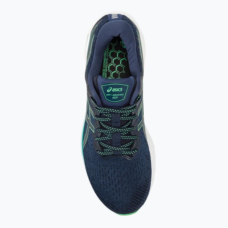 Vyriški bėgimo bateliai ASICS Gt-2000 10 deep ocean/new leaf 5