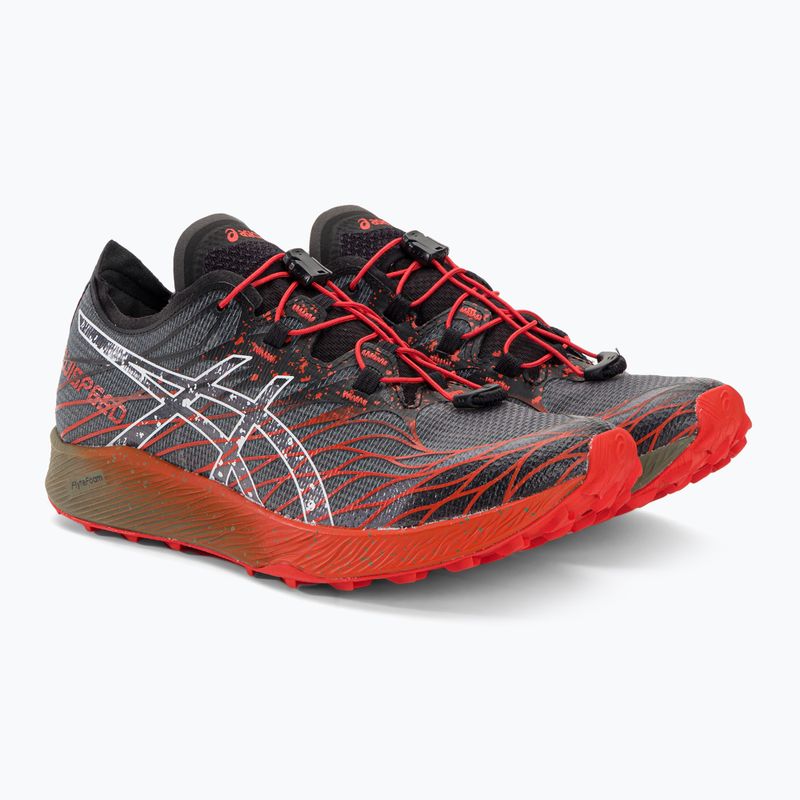 ASICS vyriški bėgimo bateliai Fujispeed black/cherry tomato 4