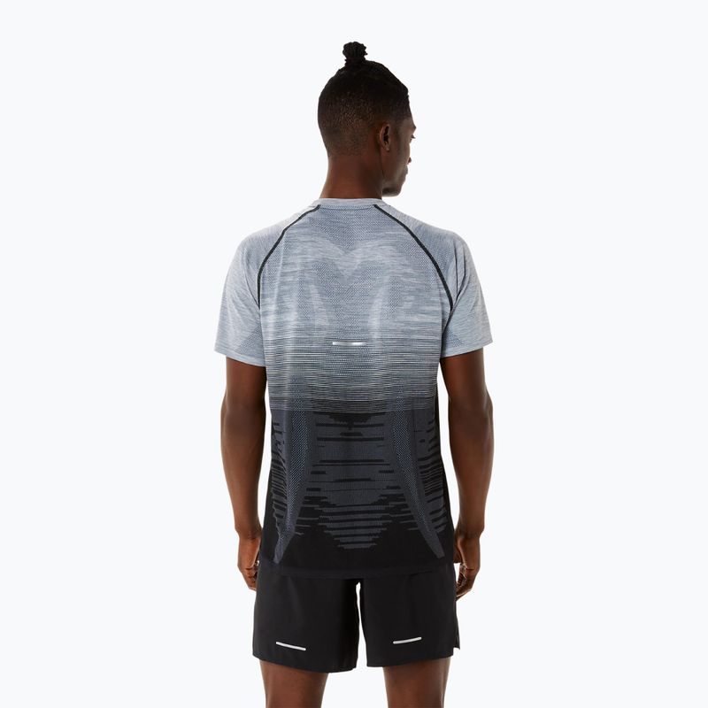 Vyriški bėgimo marškinėliai ASICS Seamless performance black/carrier grey 3