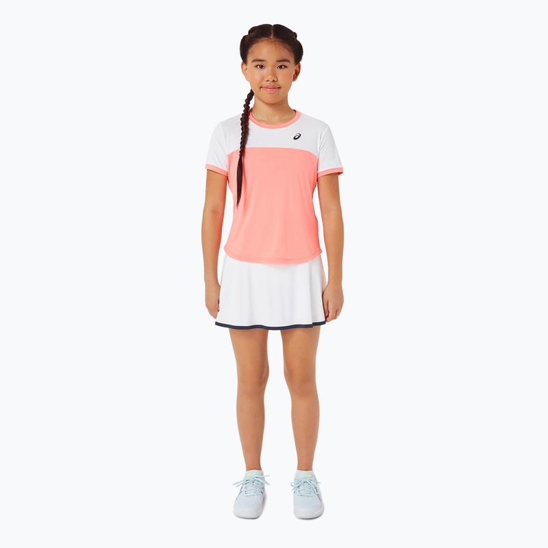 Vaikiški marškinėliai  ASICS Tennis Top guava/brilliant white 2