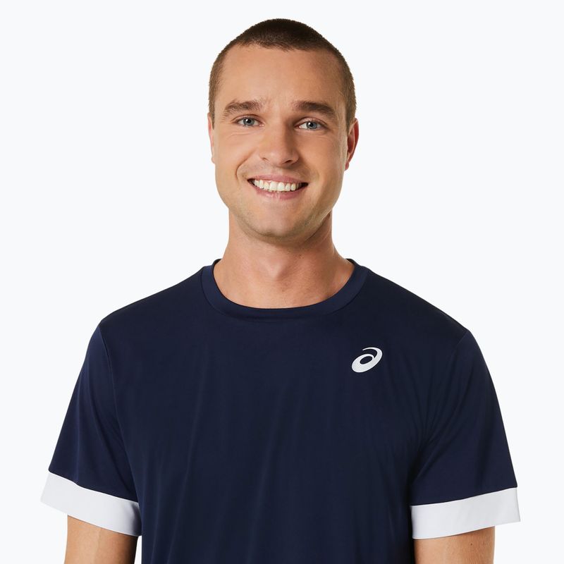 Vyriški teniso marškinėliai ASICS Court SS Top midnight/brilliant white 4