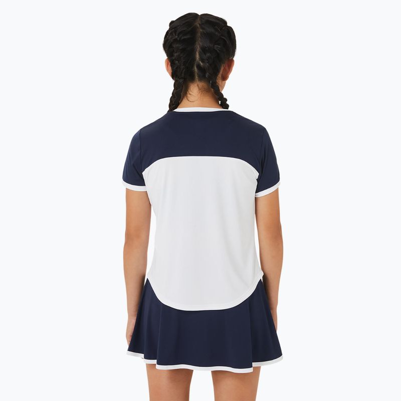Vaikiški marškinėliai  ASICS Tennis Top brilliant white/midnight 3