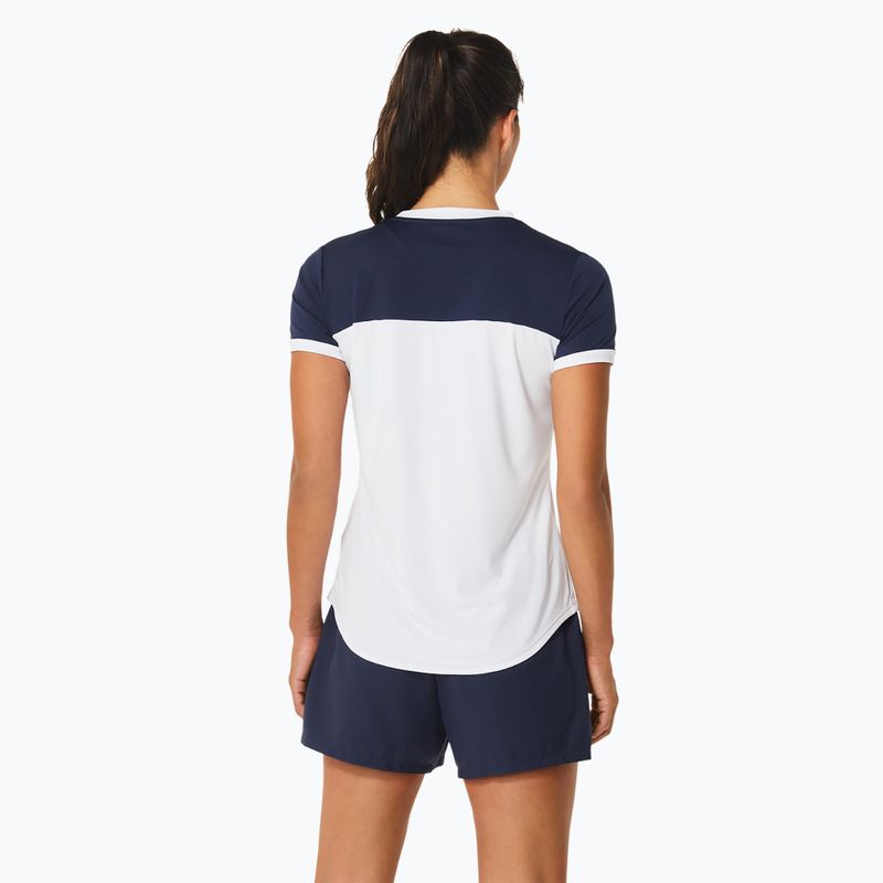 Moteriški teniso marškinėliai ASICS Court SS Top brilliant white/midnight 3