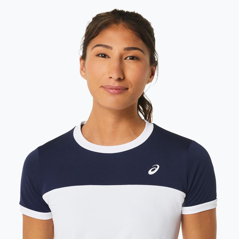 Moteriški teniso marškinėliai ASICS Court SS Top brilliant white/midnight 4