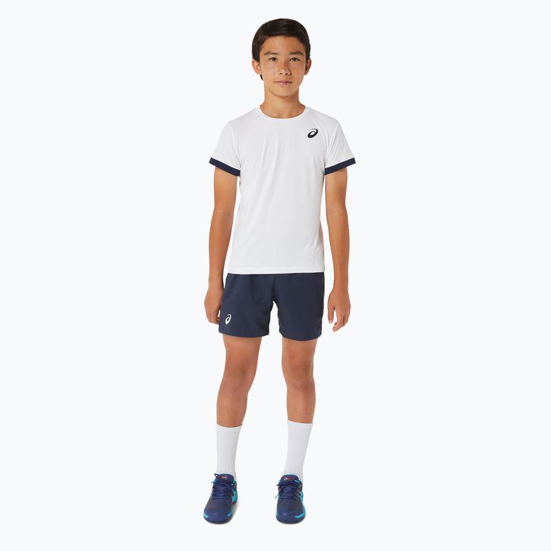 Vaikiški marškinėliai ASICS Tennis Top brilliant white/midnight 2