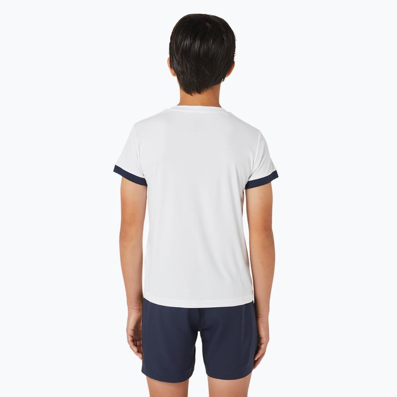Vaikiški marškinėliai ASICS Tennis Top brilliant white/midnight 3