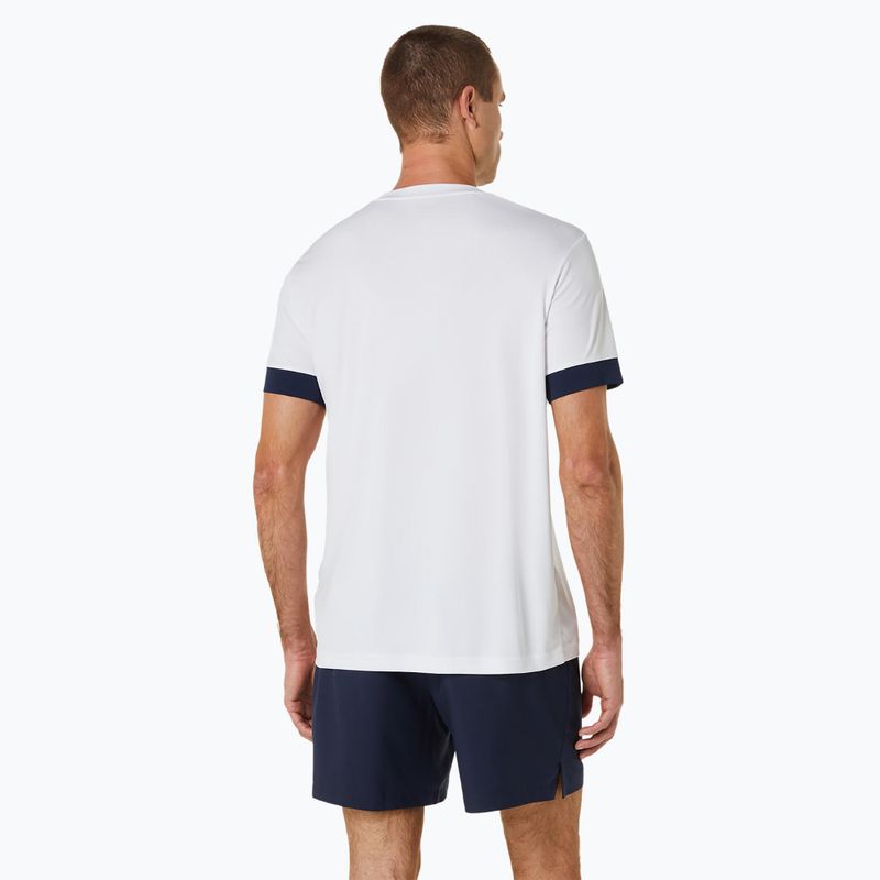 Vyriški teniso marškinėliai ASICS Court SS Top brilliant white/midnight 3