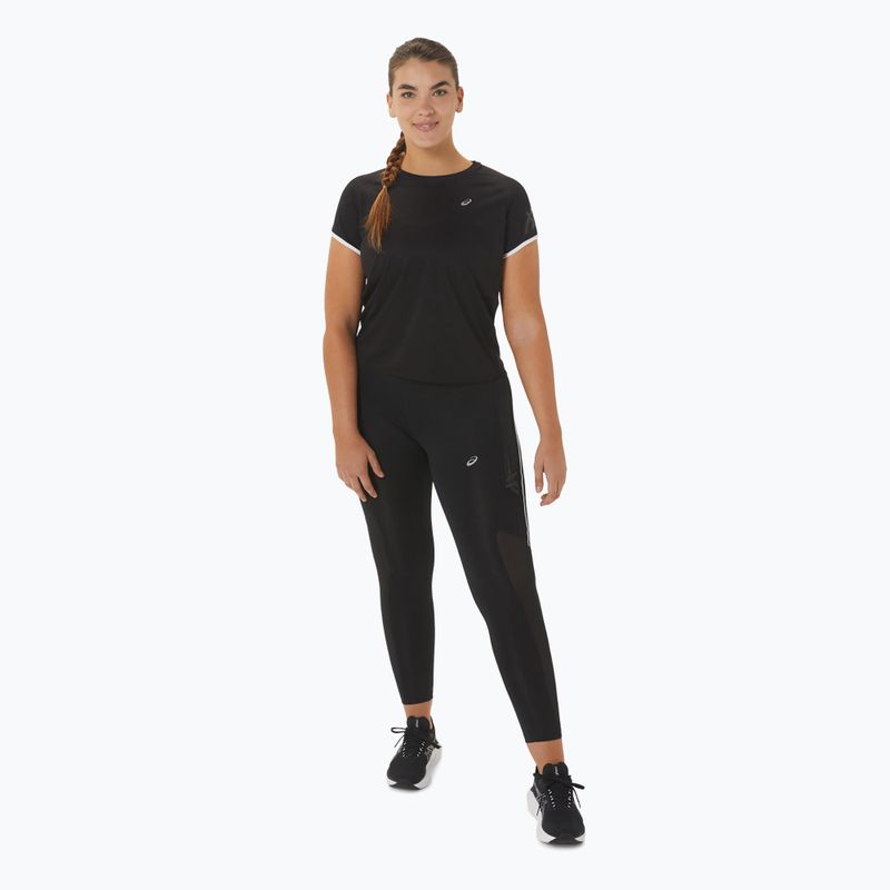 Moteriški bėgimo marškinėliai ASICS Icon Top preformance black 2
