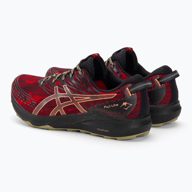 ASICS Fuji Lite 3 electric red/black vyriški bėgimo bateliai 3