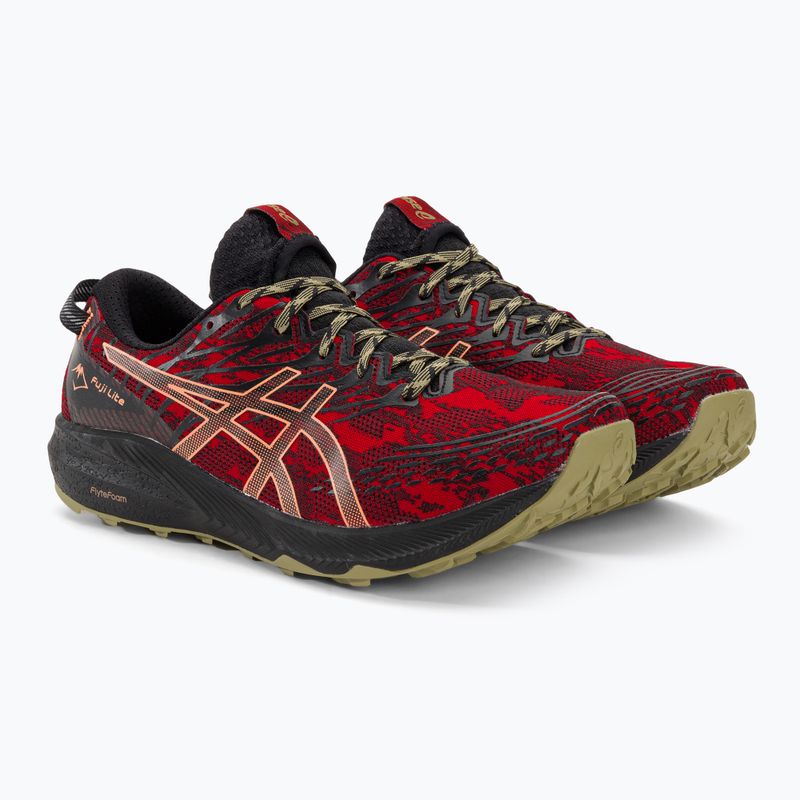 ASICS Fuji Lite 3 electric red/black vyriški bėgimo bateliai 4