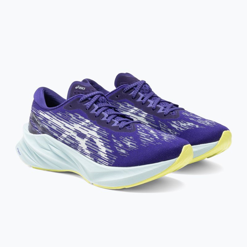 ASICS Novablast 3 eggplant/soothing sea moteriški bėgimo bateliai 4