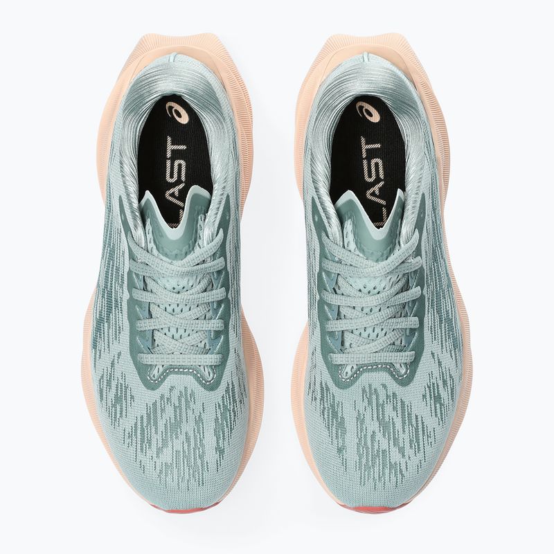 ASICS Novablast 3 moterų bėgimo bateliai ocean haze/foggy teal 14