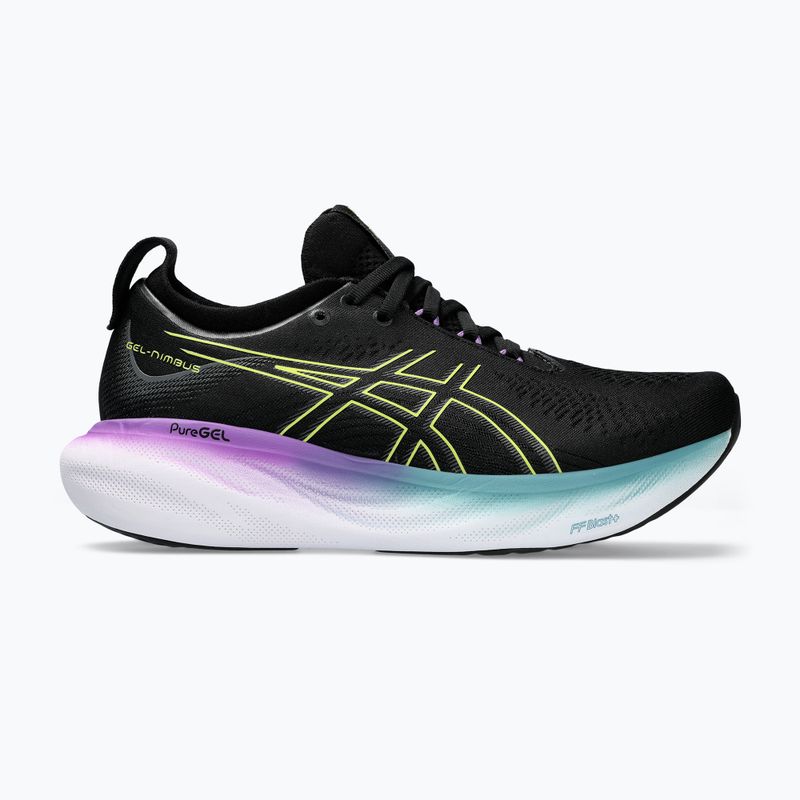 ASICS Gel-Nimbus 25 moteriški bėgimo bateliai juoda/žėrinti geltona 12