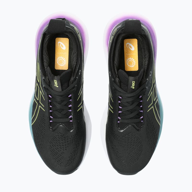 ASICS Gel-Nimbus 25 moteriški bėgimo bateliai juoda/žėrinti geltona 13