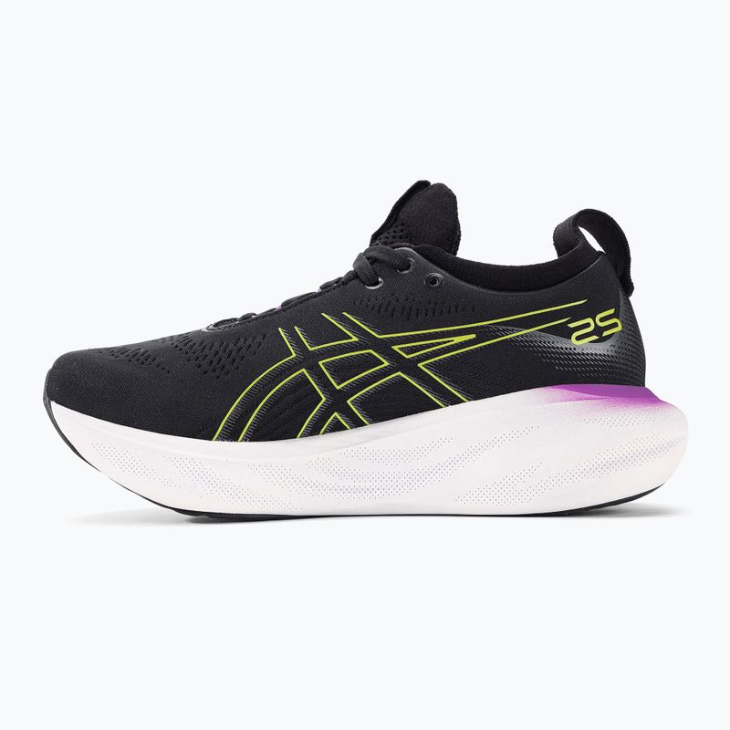 ASICS Gel-Nimbus 25 moteriški bėgimo bateliai juoda/žėrinti geltona 10