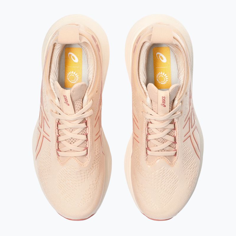 ASICS Gel-Nimbus 25 moterų bėgimo bateliai šviesiai abrikosinė/šviesiai granatinė 13