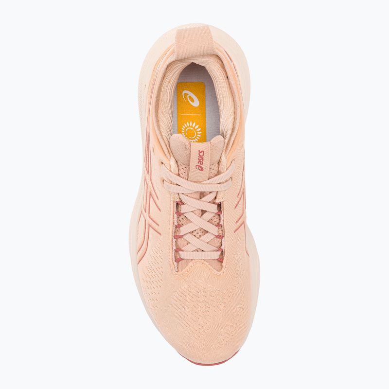 ASICS Gel-Nimbus 25 moterų bėgimo bateliai šviesiai abrikosinė/šviesiai granatinė 6