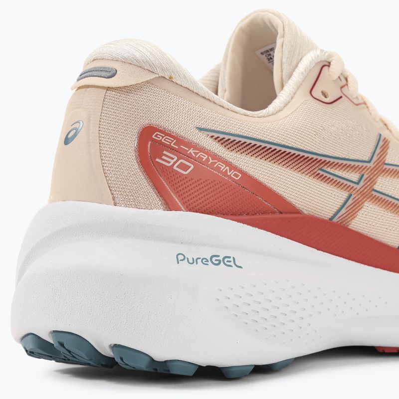 ASICS Gel-Kayano 30 moterų bėgimo bateliai rose dust/light granate 9