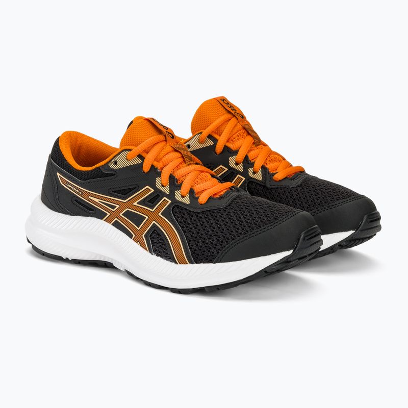 Vaikiški bėgimo batai ASICS Contend 8 GS black/bright orange 5