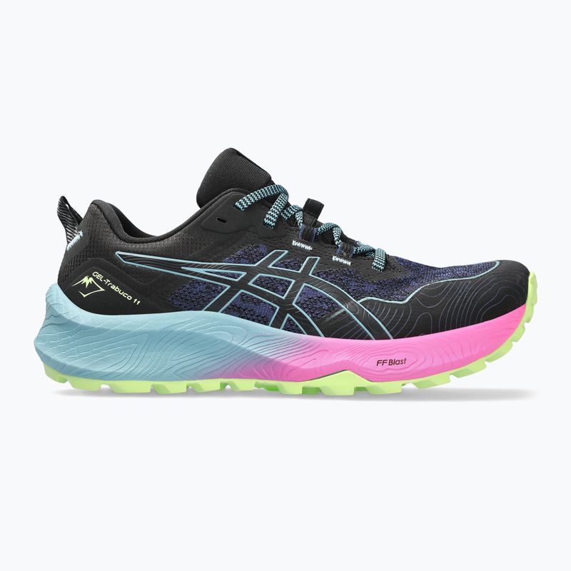 ASICS Gel-Trabuco 11 moteriški bėgimo bateliai juoda/pilkai mėlyna 11