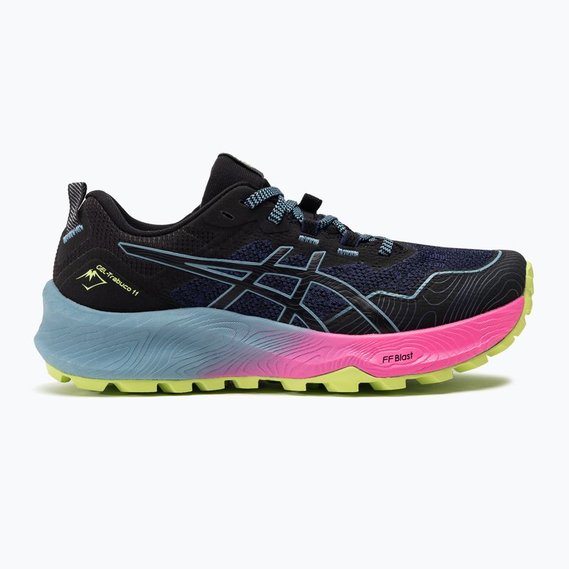 ASICS Gel-Trabuco 11 moteriški bėgimo bateliai juoda/pilkai mėlyna 2