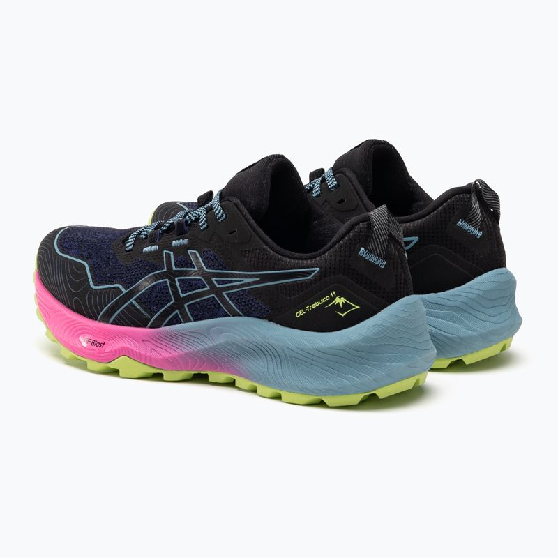ASICS Gel-Trabuco 11 moteriški bėgimo bateliai juoda/pilkai mėlyna 3