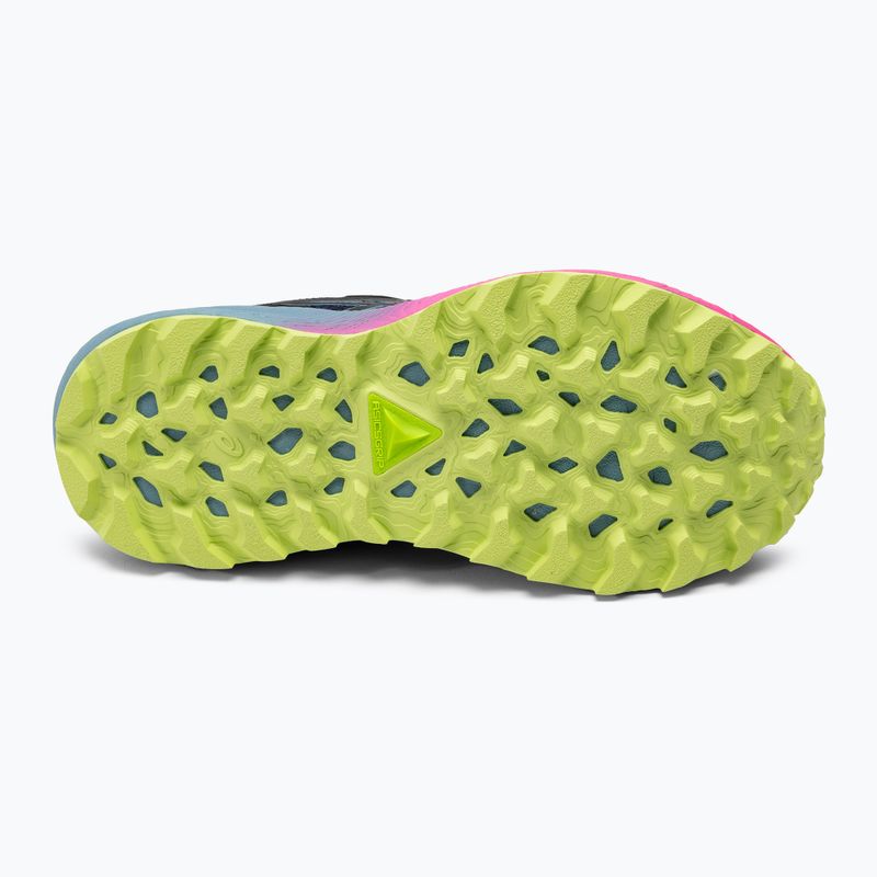 ASICS Gel-Trabuco 11 moteriški bėgimo bateliai juoda/pilkai mėlyna 5