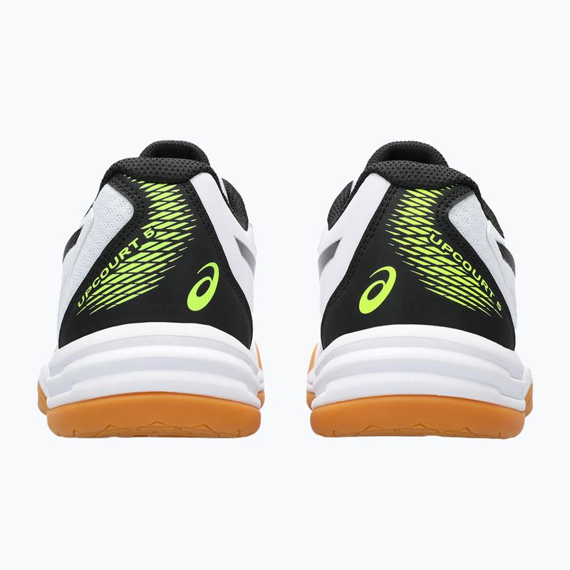 ASICS vyriški skvošo bateliai Upcourt 5 white / safety yellow 8