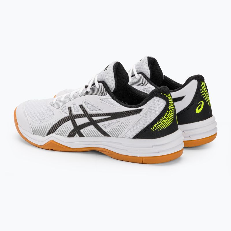ASICS vyriški skvošo bateliai Upcourt 5 white / safety yellow 4