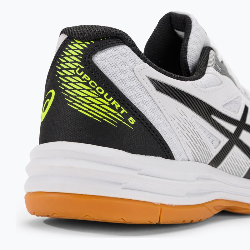 ASICS vyriški skvošo bateliai Upcourt 5 white / safety yellow 11