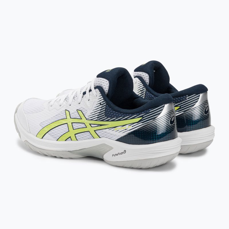 ASICS Beyond FF tinklinio bateliai balti / švytintys geltoni 4
