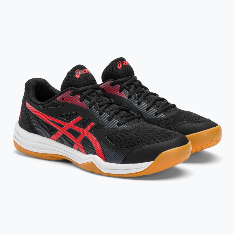 ASICS vyriški skvošo bateliai Upcourt 5 black / classic red 5